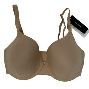 Natori Bra Size 30DD Cafe Nude Contour T Shirt Side Effect Underwire Support NEW